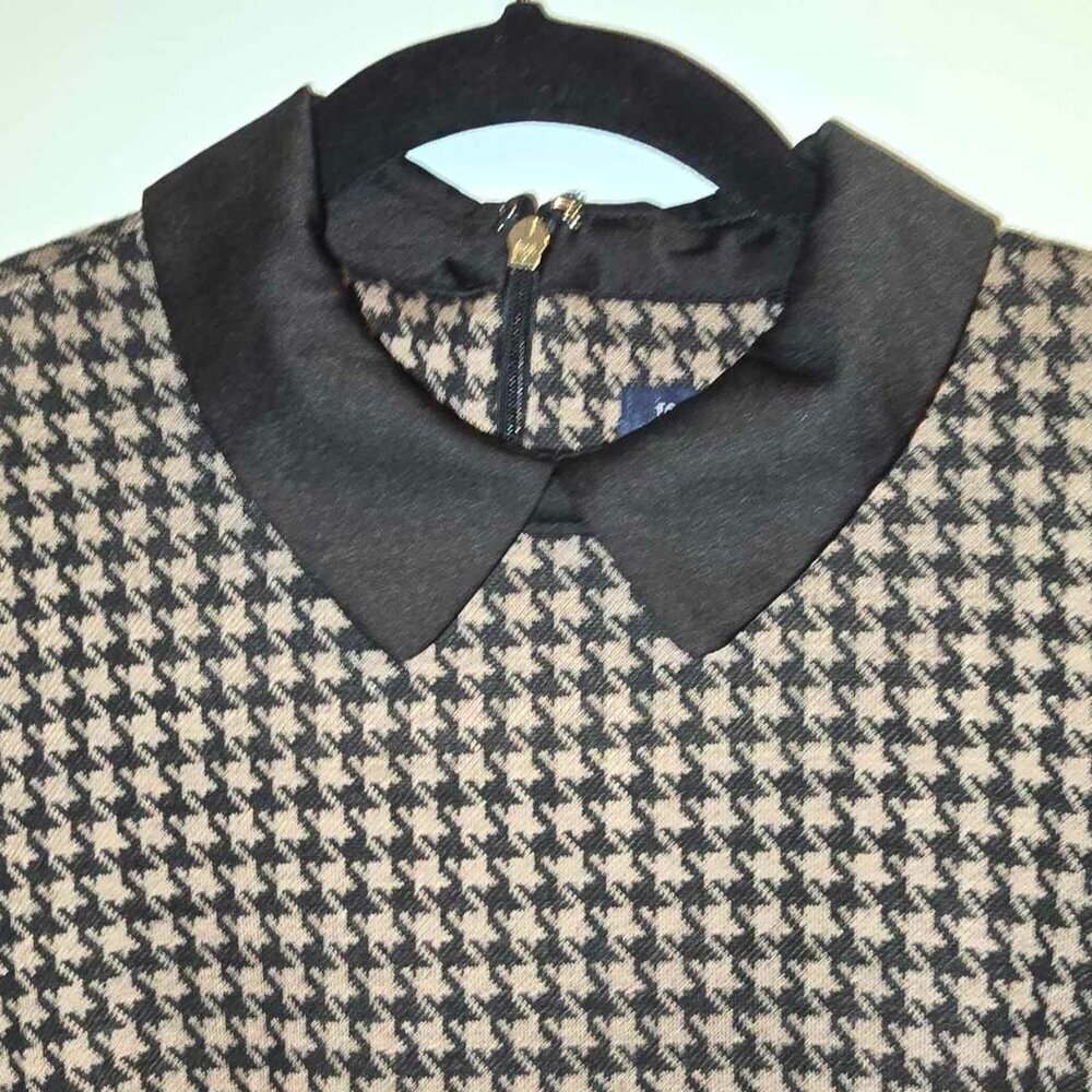 Tommy Hilfiger Houndstooth Twofer Knit Mini Dress - Picture 5 of 9